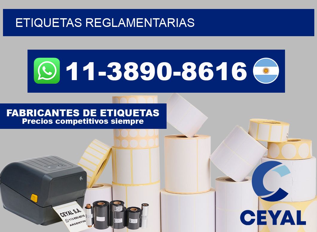 ETIQUETAS reglamentarias