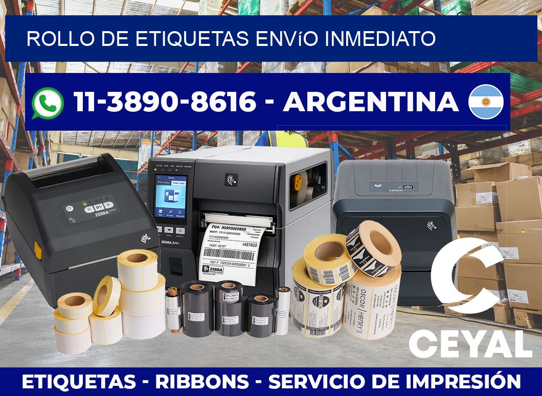 ROLLO DE ETIQUETAS Envío inmediato