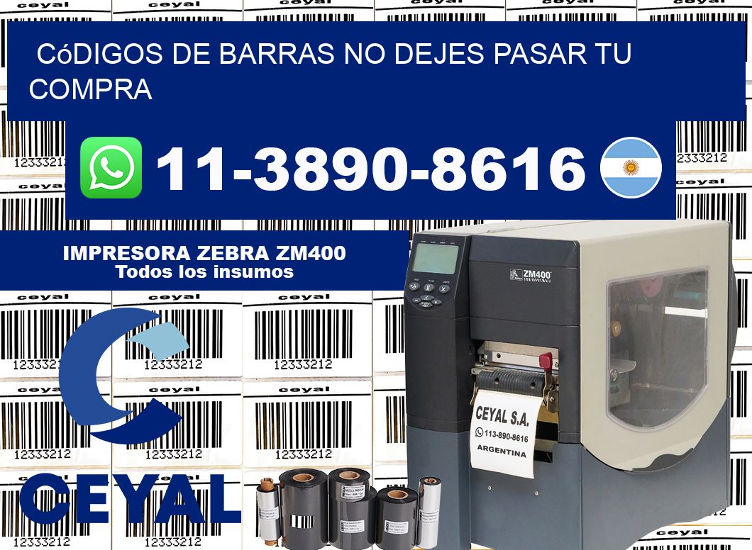 códigos de barras No dejes pasar tu compra