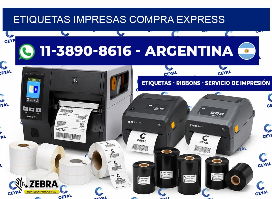 etiquetas impresas Compra express