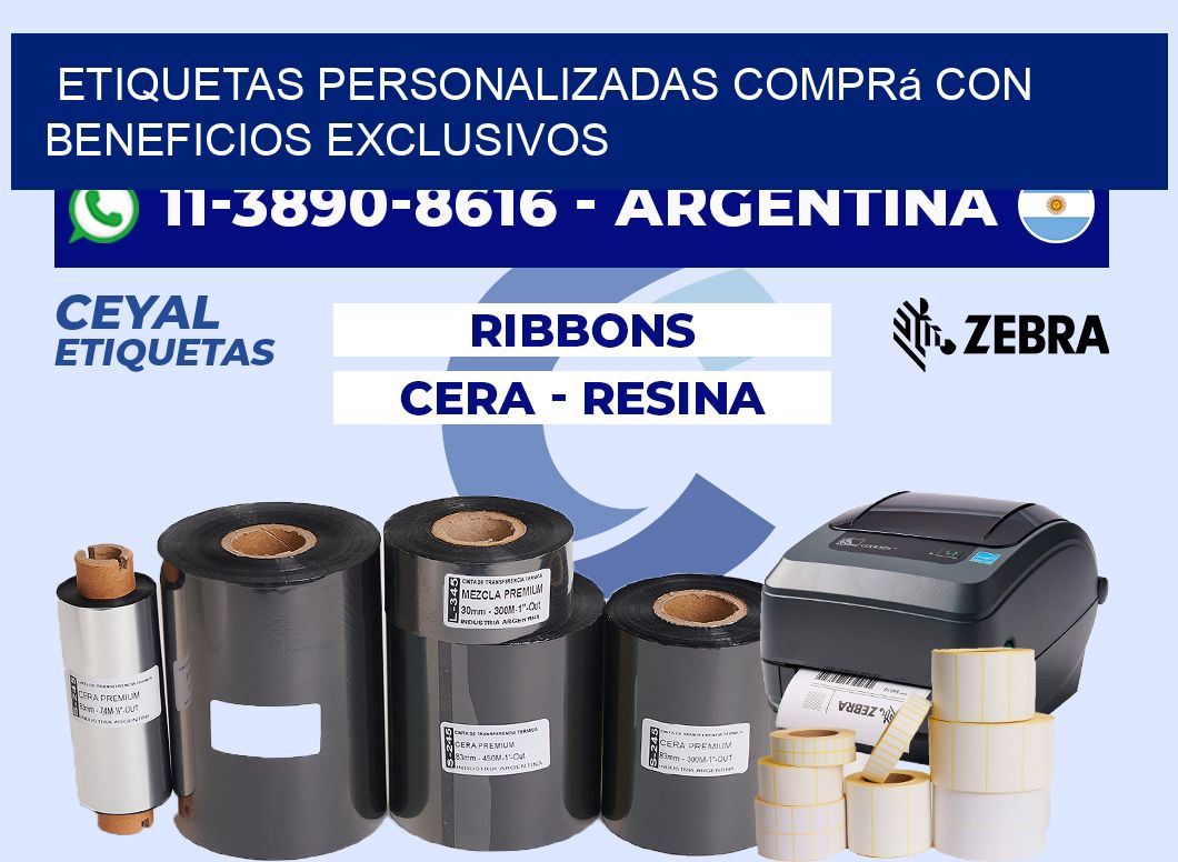 etiquetas personalizadas Comprá con beneficios exclusivos