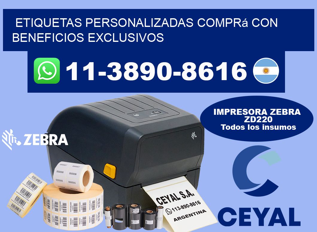 etiquetas personalizadas Comprá con beneficios exclusivos