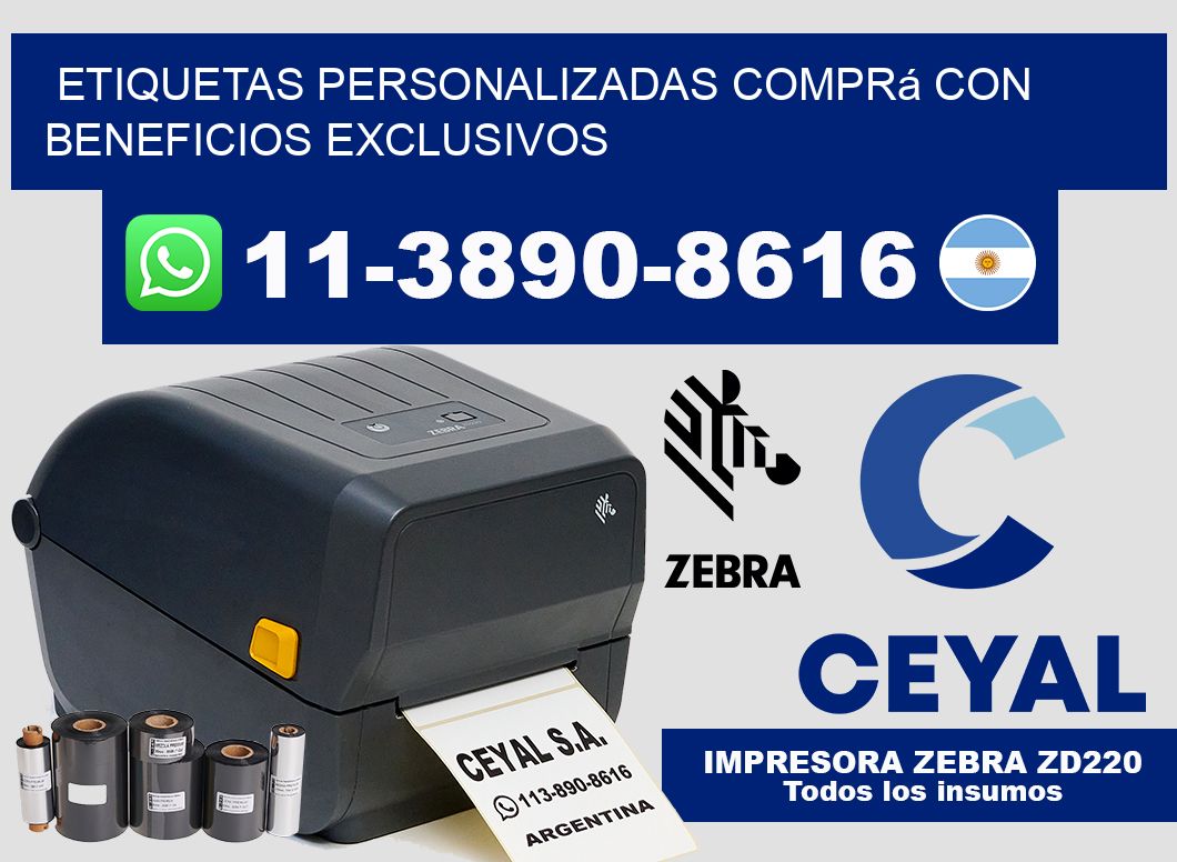 etiquetas personalizadas Comprá con beneficios exclusivos