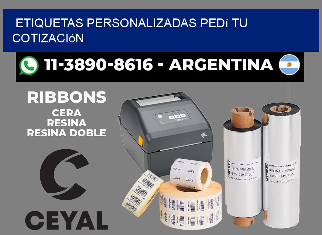 etiquetas personalizadas Pedí tu cotización
