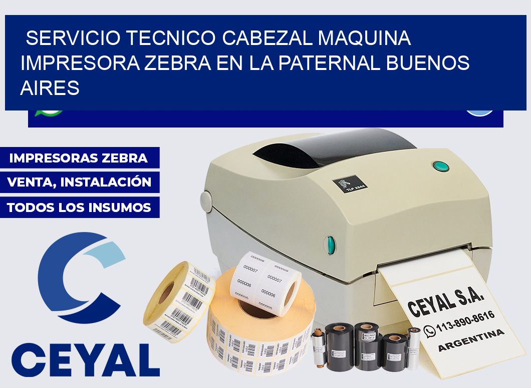 servicio tecnico cabezal Maquina impresora Zebra en La Paternal Buenos Aires