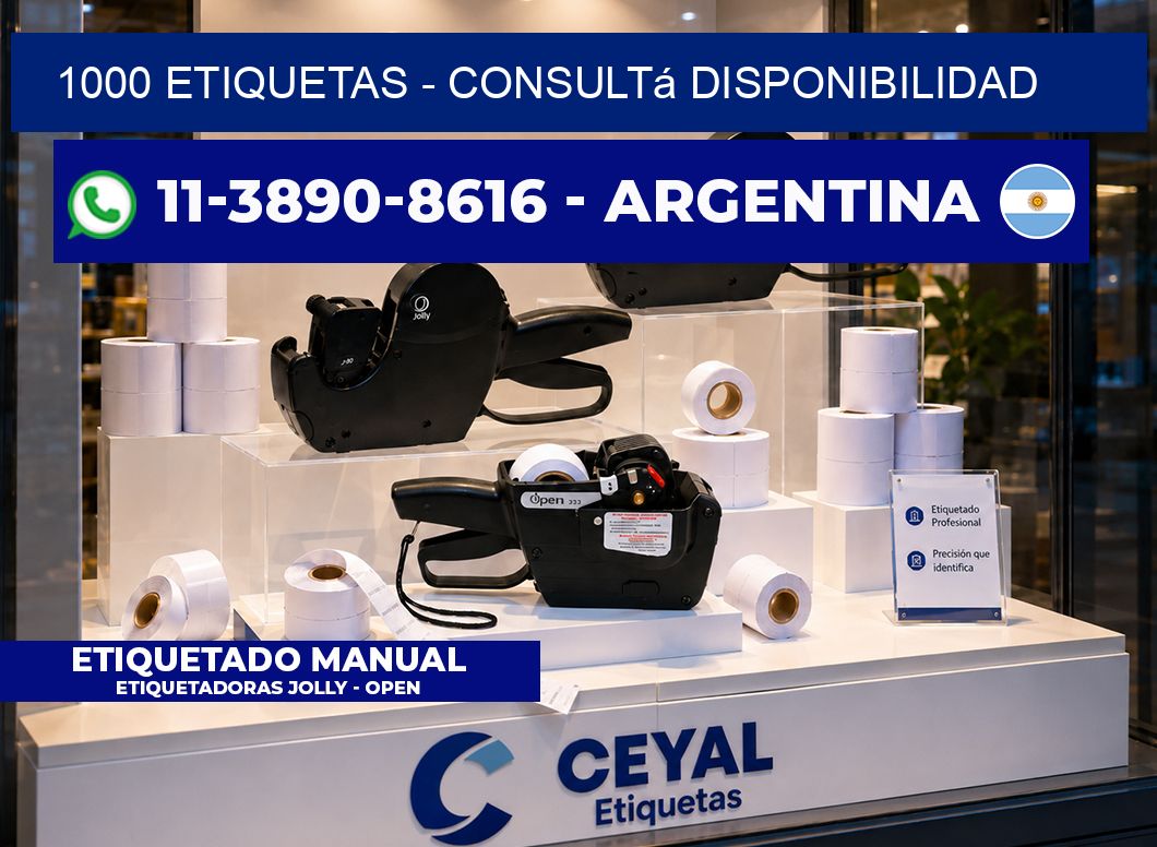 1000 ETIQUETAS - Consultá disponibilidad