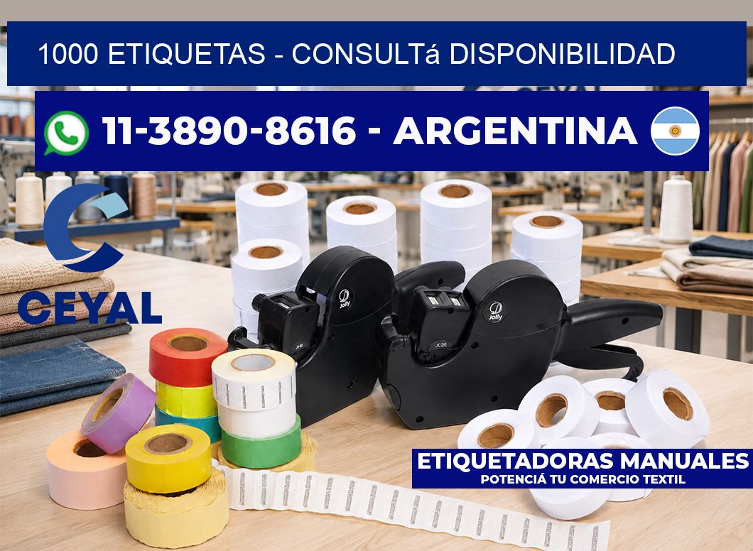 1000 ETIQUETAS - Consultá disponibilidad