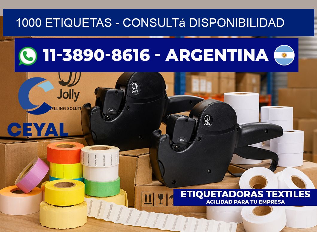1000 ETIQUETAS - Consultá disponibilidad