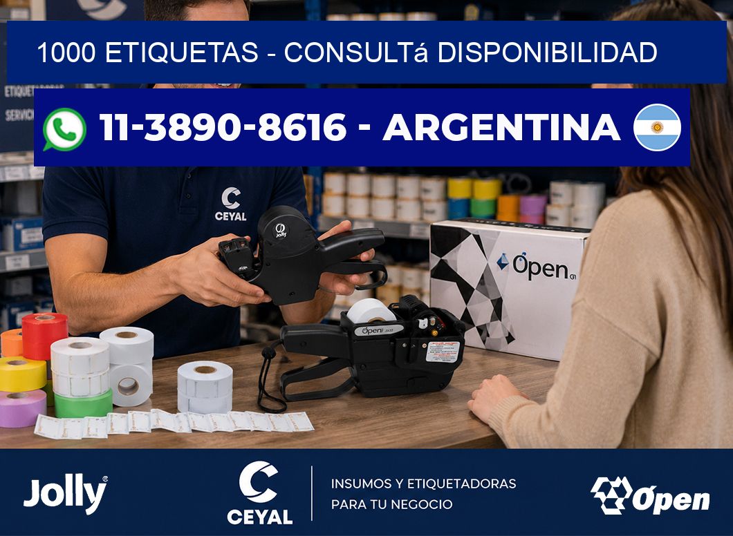 1000 ETIQUETAS – Consultá disponibilidad