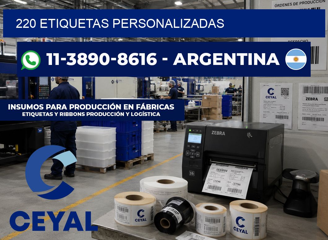 220 ETIQUETAS PERSONALIZADAS