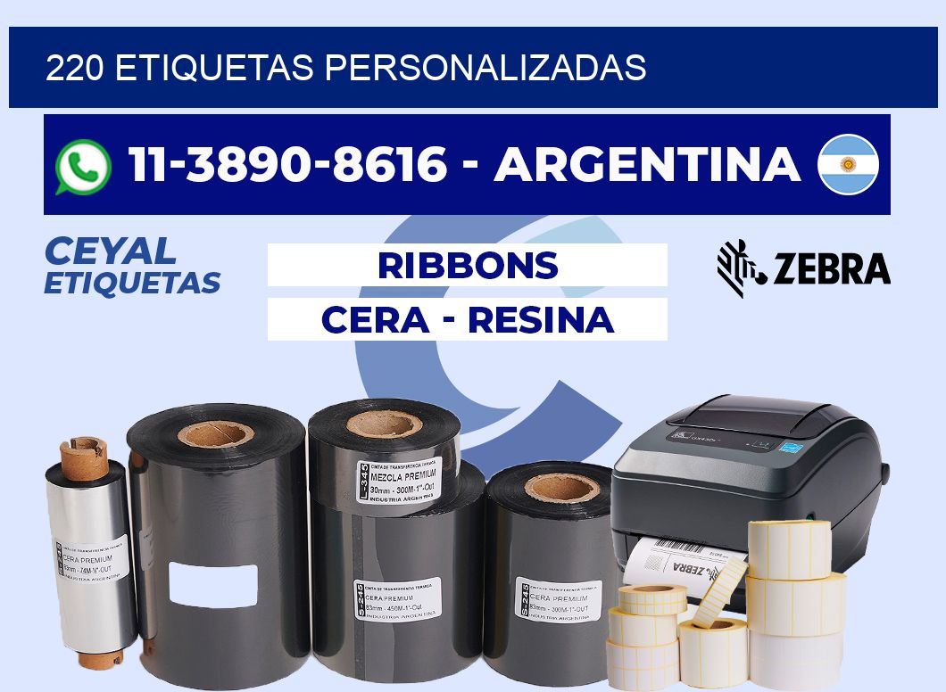 220 ETIQUETAS PERSONALIZADAS