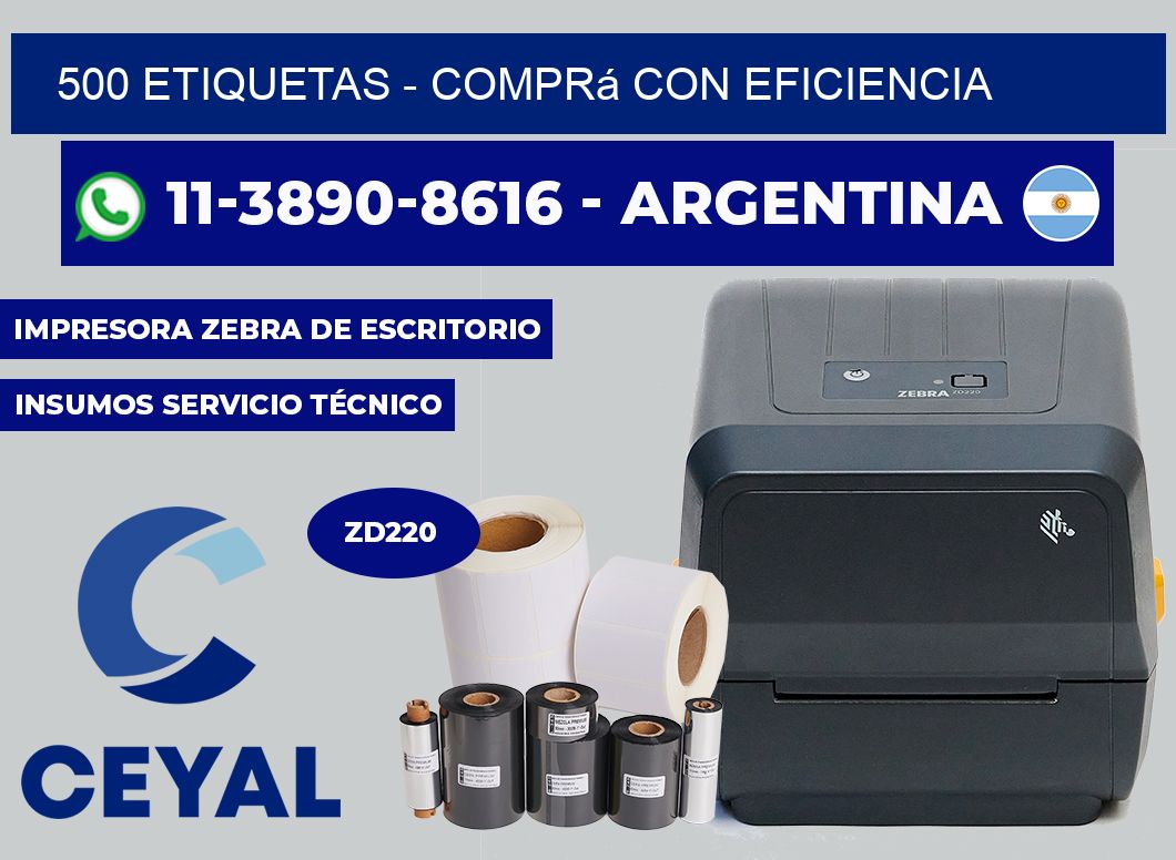 500 ETIQUETAS - Comprá con eficiencia