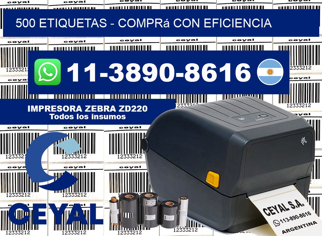 500 ETIQUETAS - Comprá con eficiencia