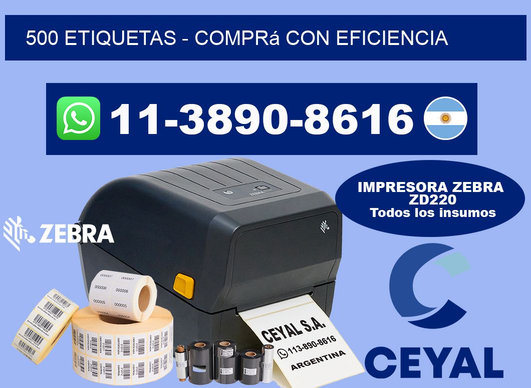 500 ETIQUETAS - Comprá con eficiencia