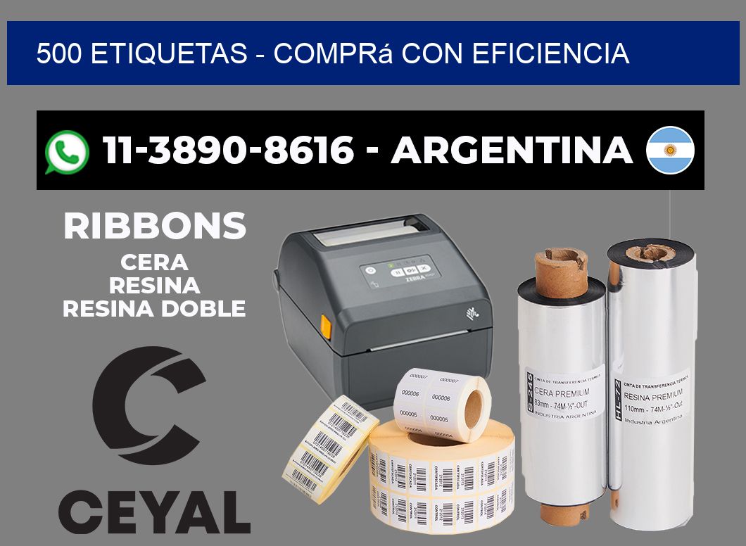 500 ETIQUETAS - Comprá con eficiencia