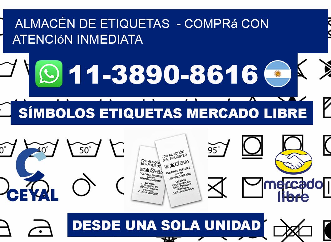ALMACÉN DE ETIQUETAS - Comprá con atención inmediata