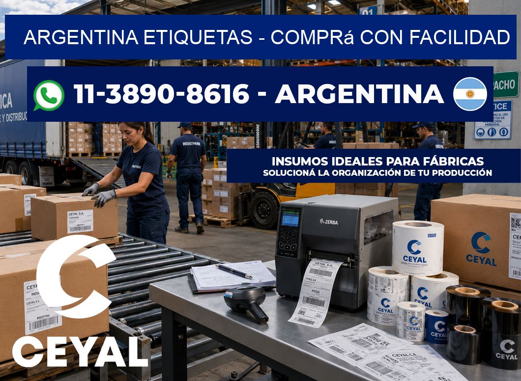 ARGENTINA ETIQUETAS - Comprá con facilidad