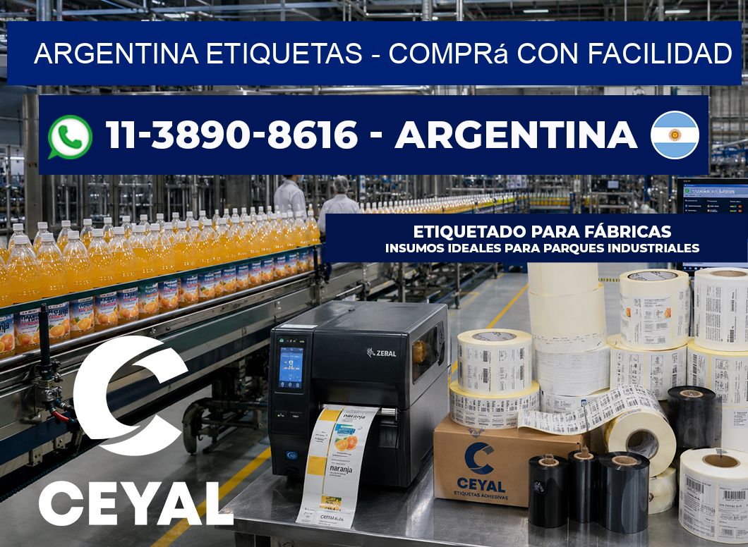 ARGENTINA ETIQUETAS - Comprá con facilidad