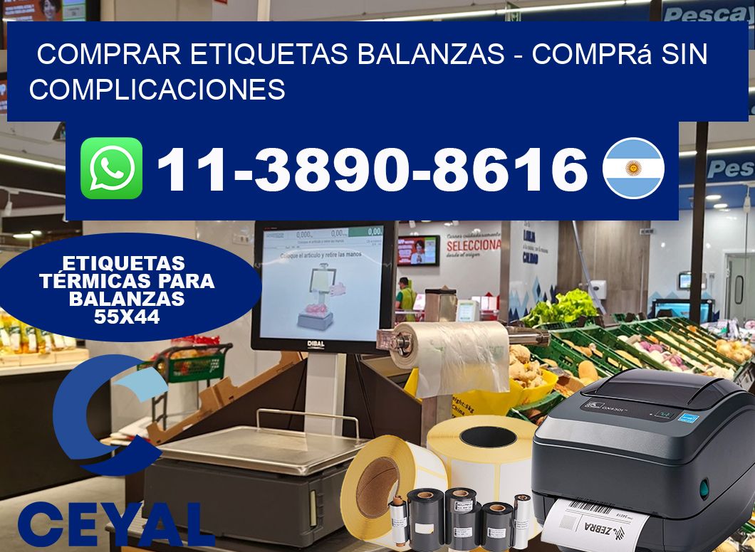 COMPRAR ETIQUETAS BALANZAS - Comprá sin complicaciones