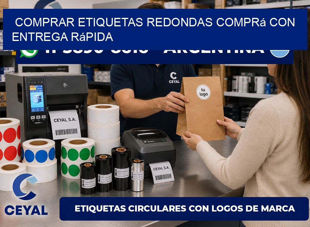 COMPRAR ETIQUETAS REDONDAS Comprá con entrega rápida