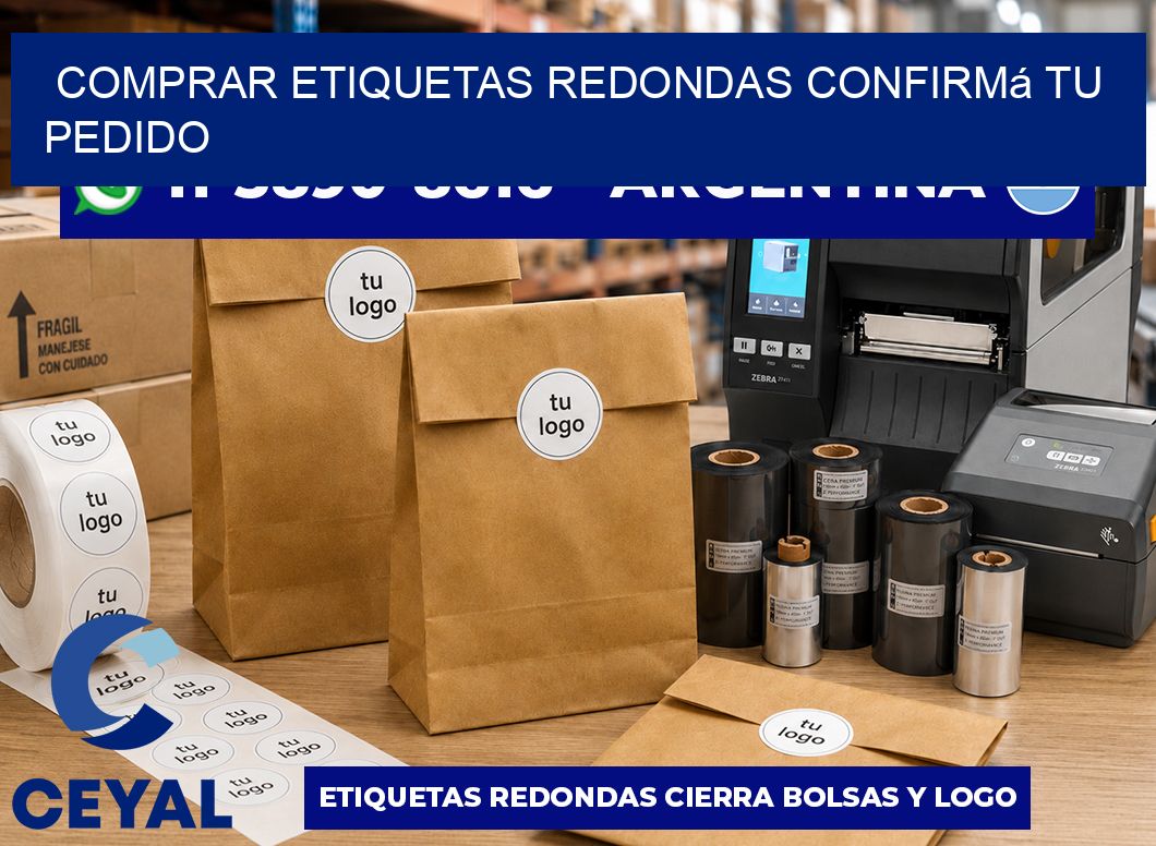 COMPRAR ETIQUETAS REDONDAS Confirmá tu pedido