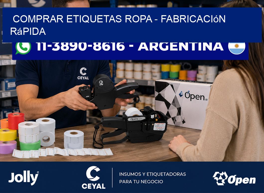 COMPRAR ETIQUETAS ROPA - Fabricación rápida
