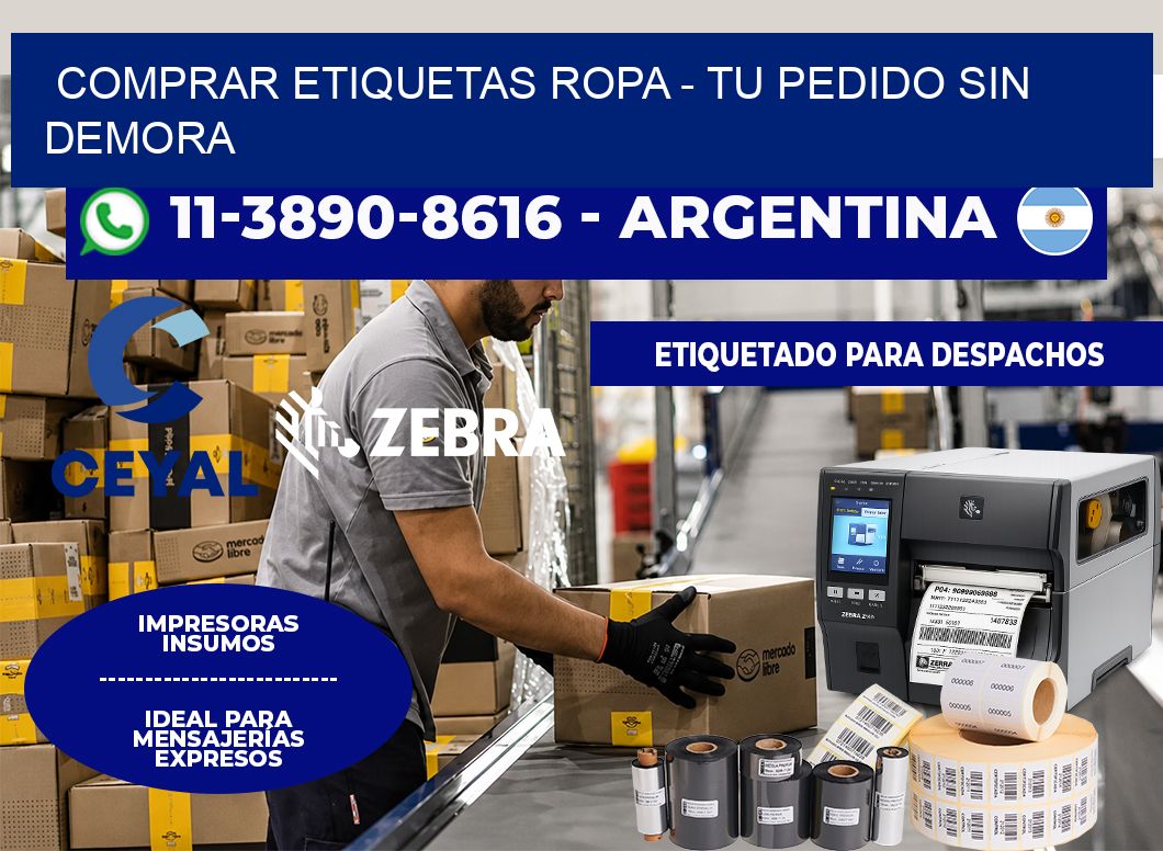 COMPRAR ETIQUETAS ROPA - Tu pedido sin demora