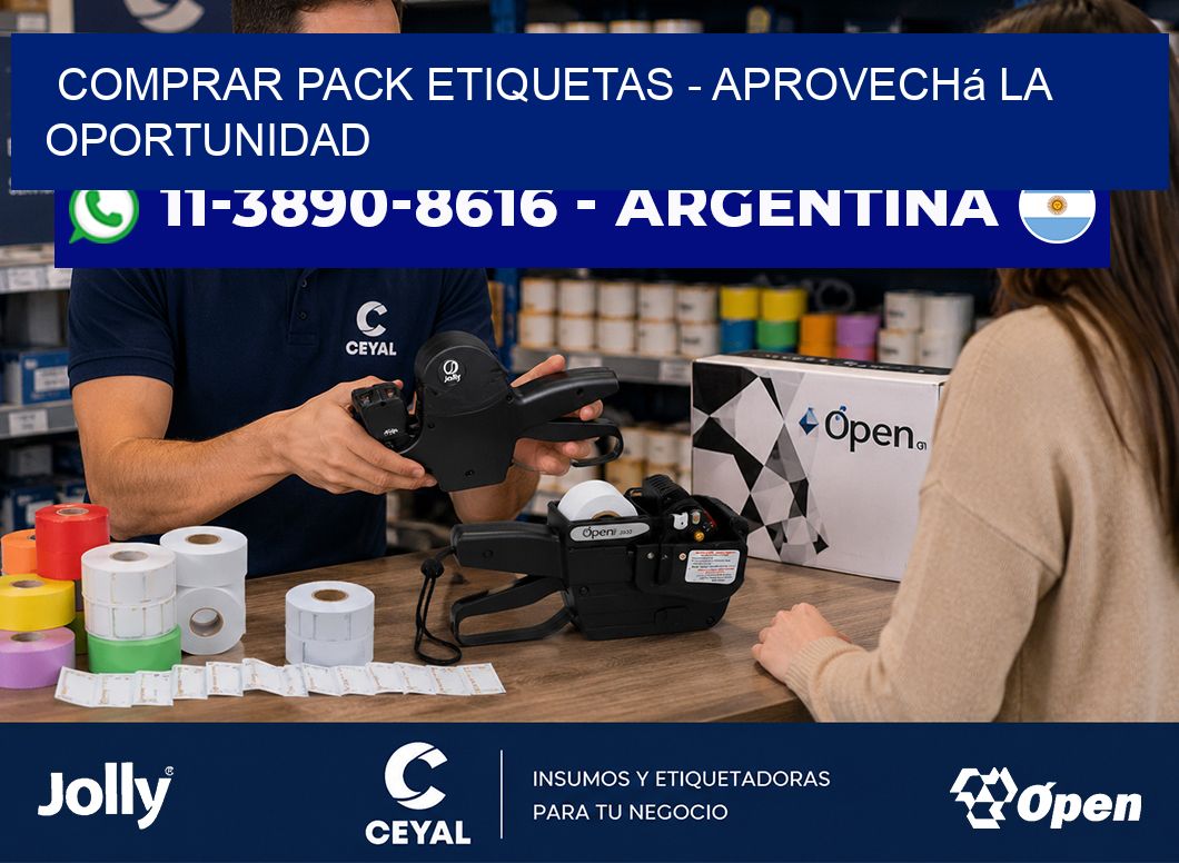 COMPRAR PACK ETIQUETAS - Aprovechá la oportunidad