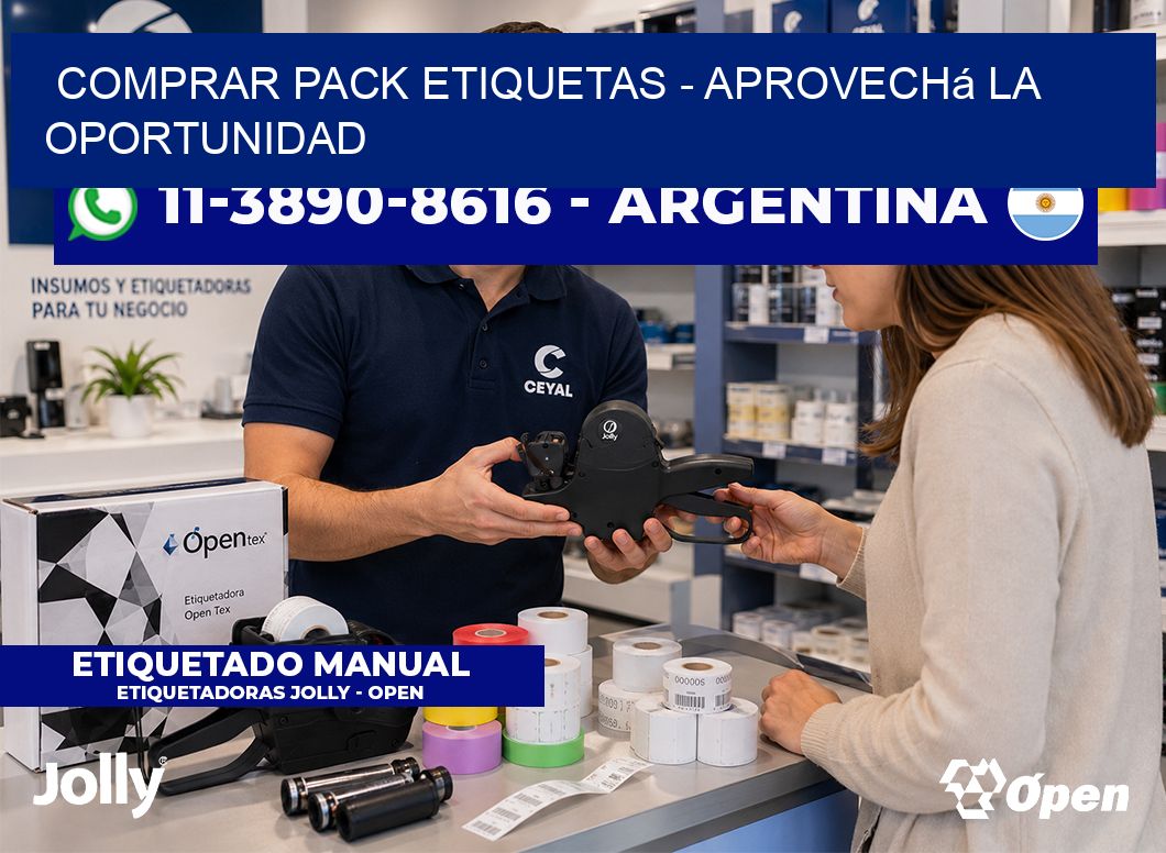 COMPRAR PACK ETIQUETAS – Aprovechá la oportunidad