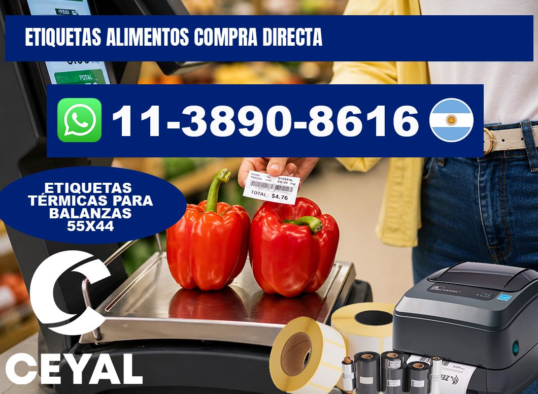 ETIQUETAS ALIMENTOS Compra directa