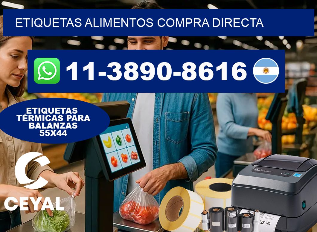 ETIQUETAS ALIMENTOS Compra directa