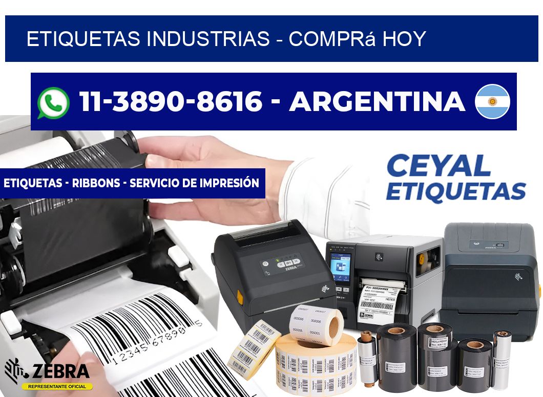 ETIQUETAS INDUSTRIAS - Comprá hoy