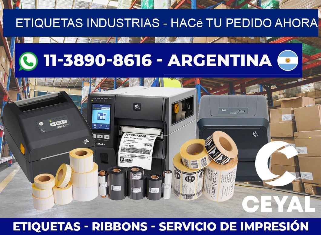 ETIQUETAS INDUSTRIAS – Hacé tu pedido ahora