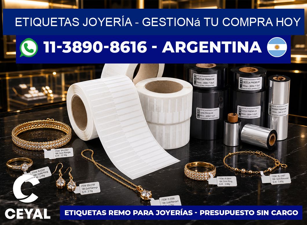 ETIQUETAS JOYERÍA – Gestioná tu compra hoy