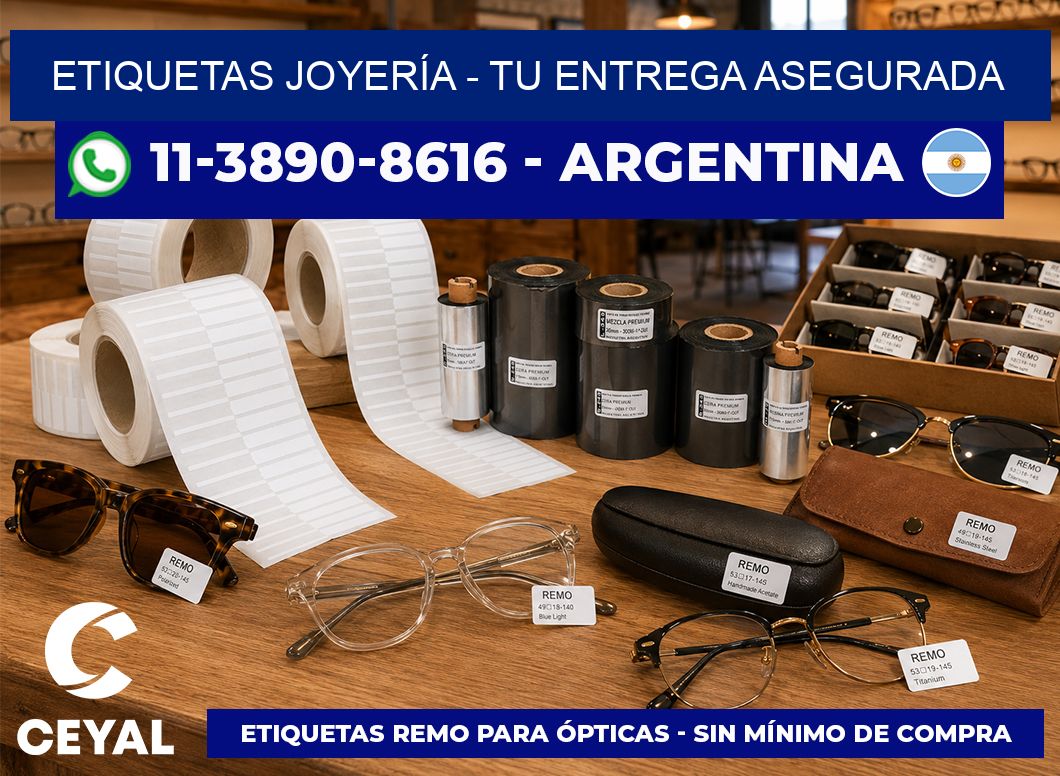 ETIQUETAS JOYERÍA - Tu entrega asegurada