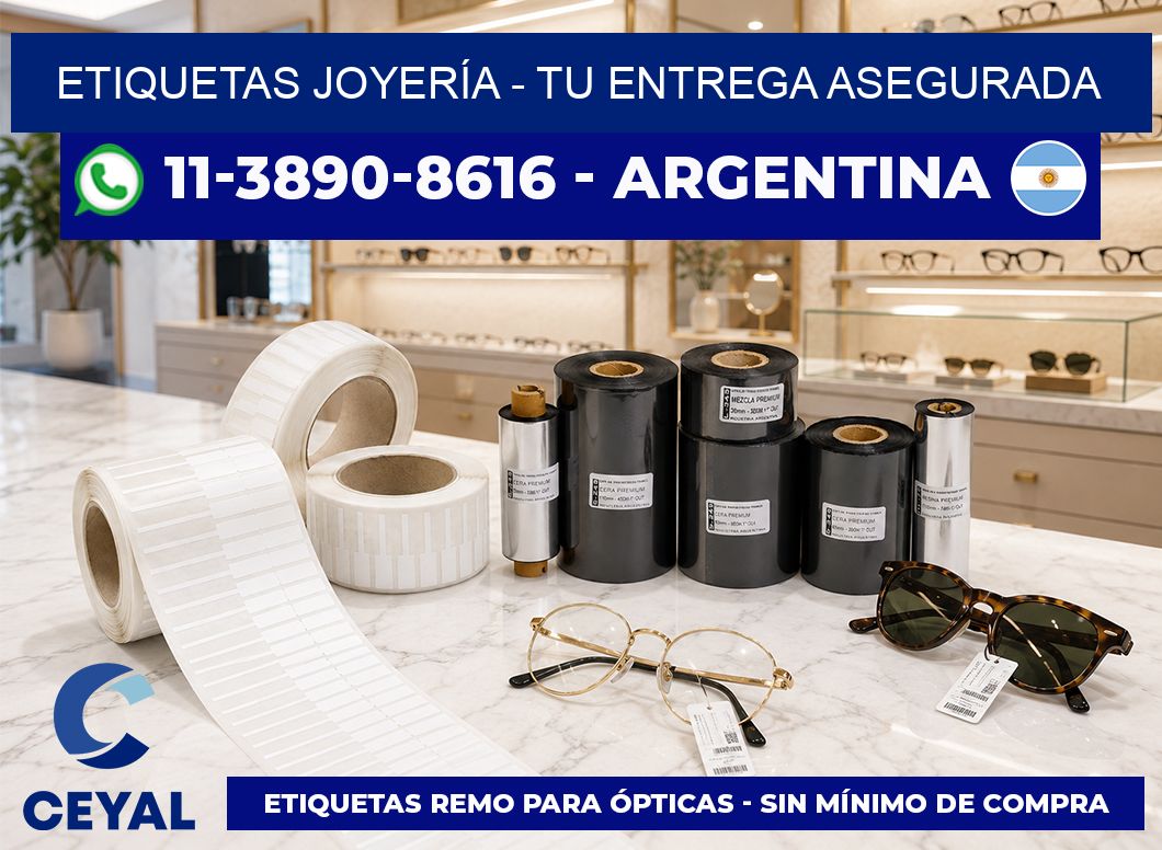 ETIQUETAS JOYERÍA - Tu entrega asegurada