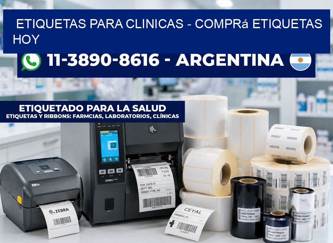 ETIQUETAS PARA CLINICAS - Comprá etiquetas hoy