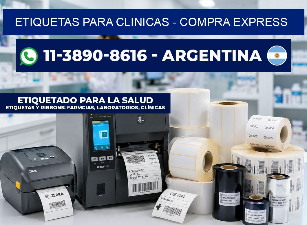 ETIQUETAS PARA CLINICAS - Compra express