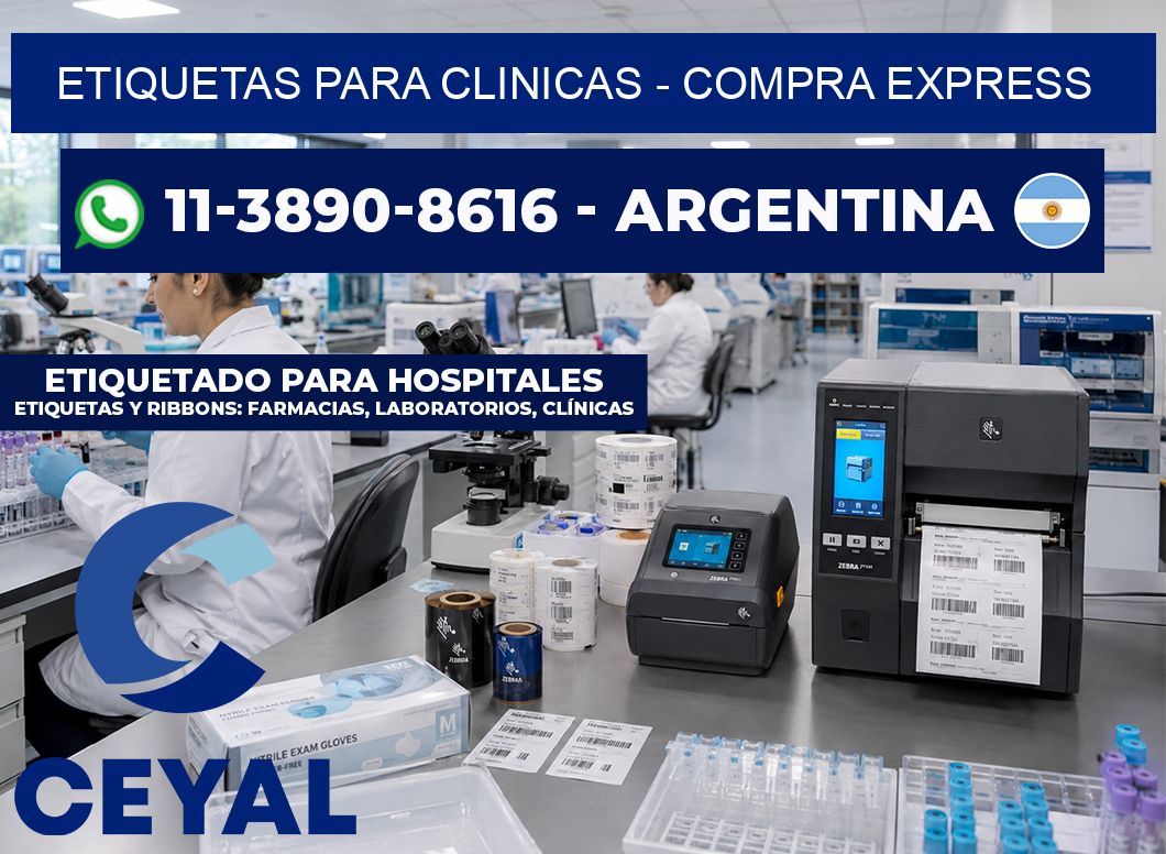 ETIQUETAS PARA CLINICAS - Compra express