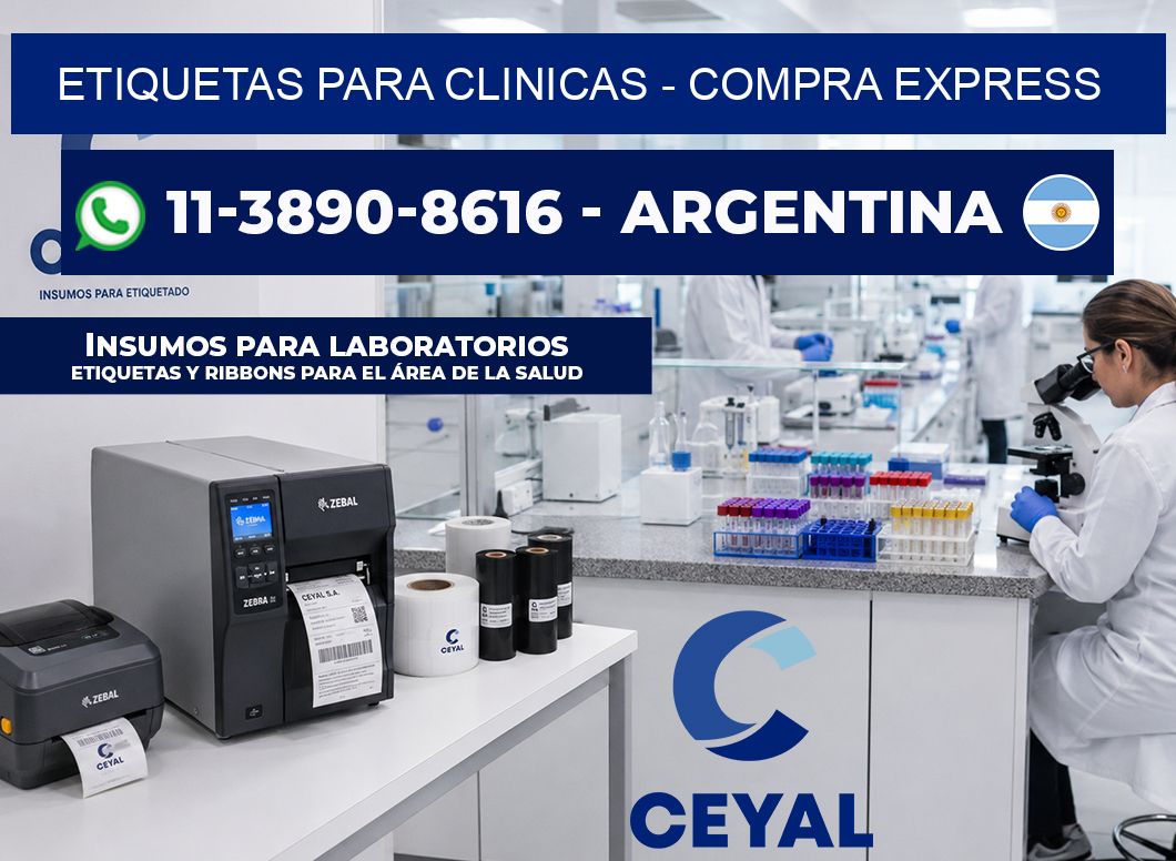 ETIQUETAS PARA CLINICAS - Compra express