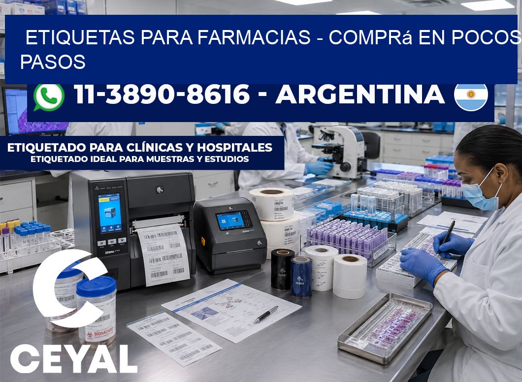 ETIQUETAS PARA FARMACIAS - Comprá en pocos pasos
