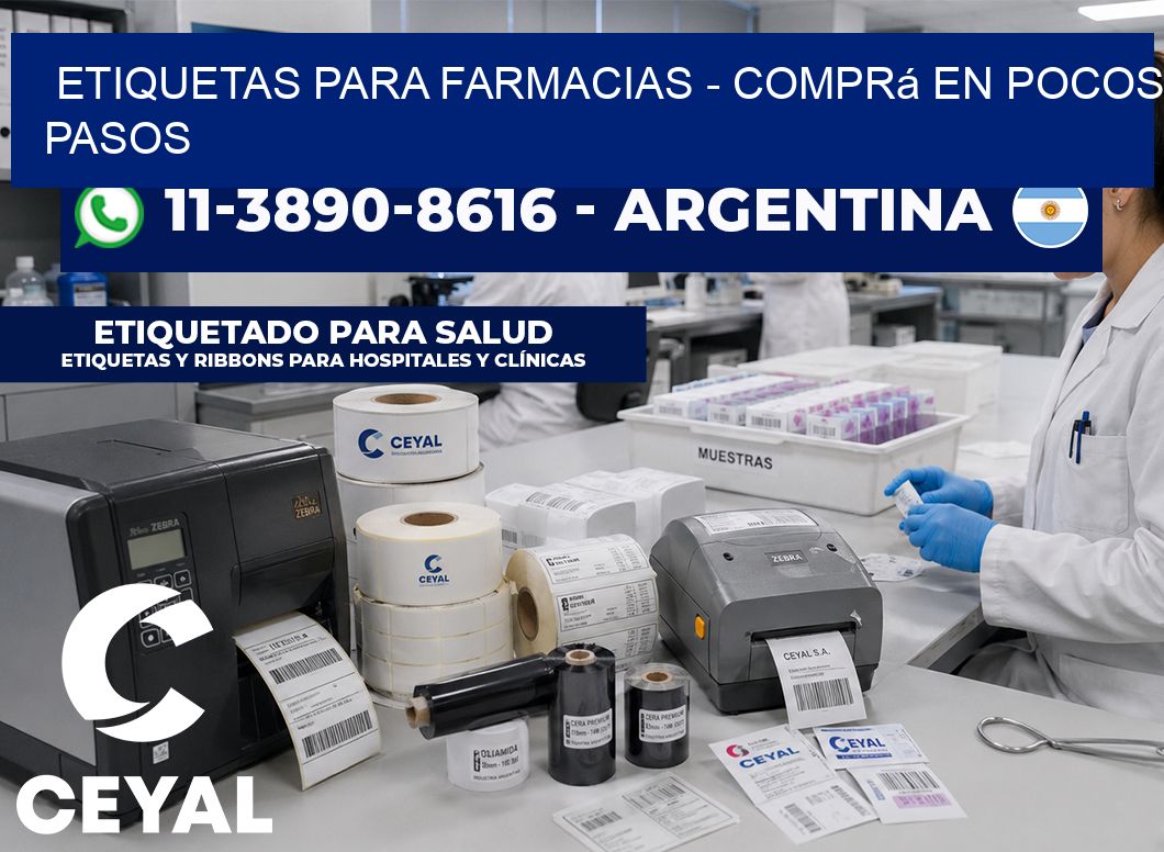 ETIQUETAS PARA FARMACIAS - Comprá en pocos pasos