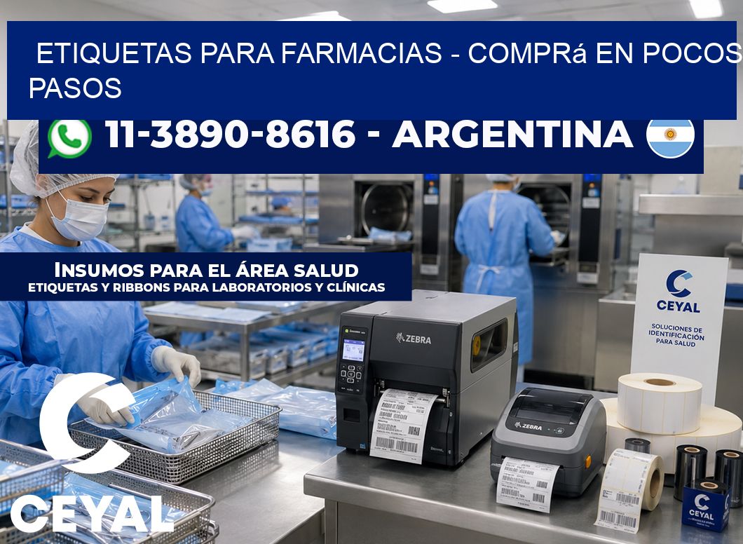 ETIQUETAS PARA FARMACIAS - Comprá en pocos pasos