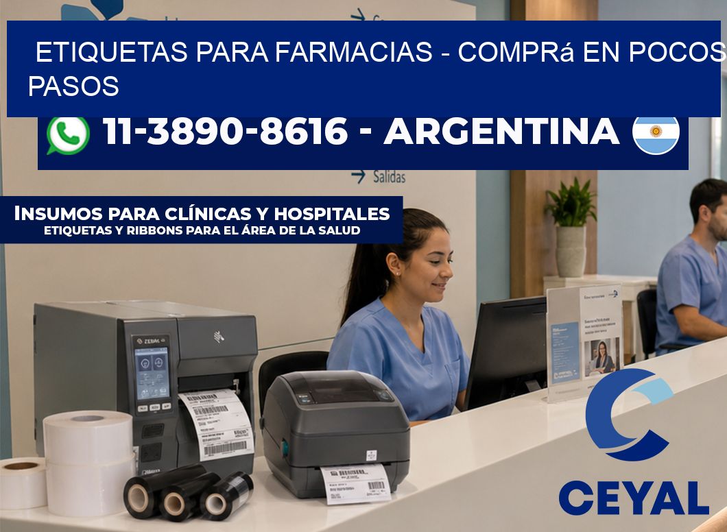 ETIQUETAS PARA FARMACIAS - Comprá en pocos pasos