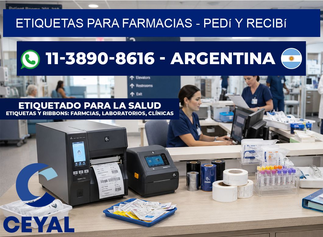 ETIQUETAS PARA FARMACIAS - Pedí y recibí
