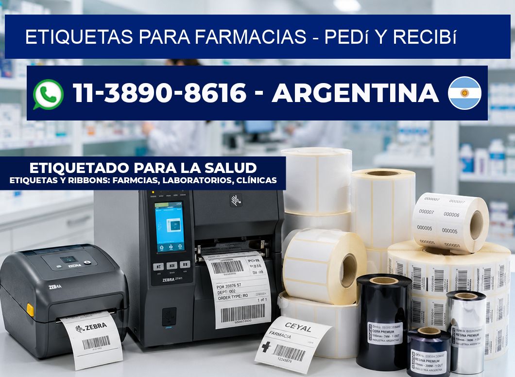 ETIQUETAS PARA FARMACIAS – Pedí y recibí