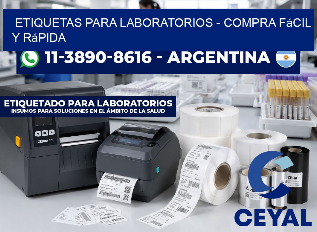 ETIQUETAS PARA LABORATORIOS - Compra fácil y rápida
