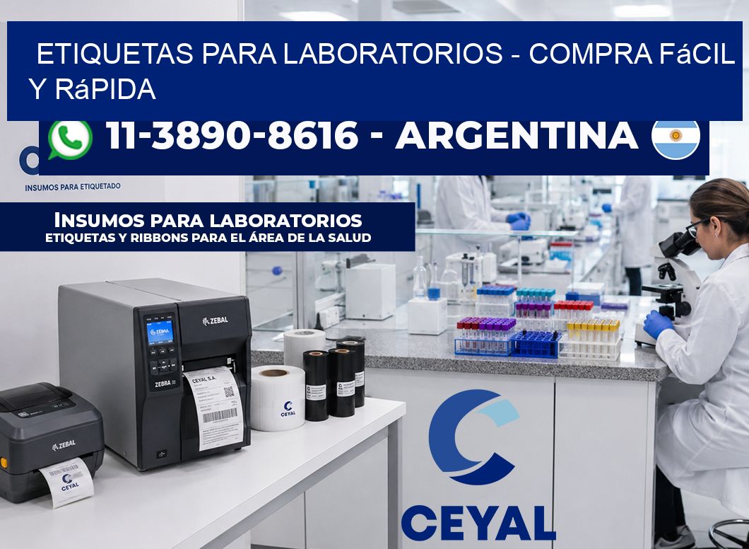 ETIQUETAS PARA LABORATORIOS – Compra fácil y rápida