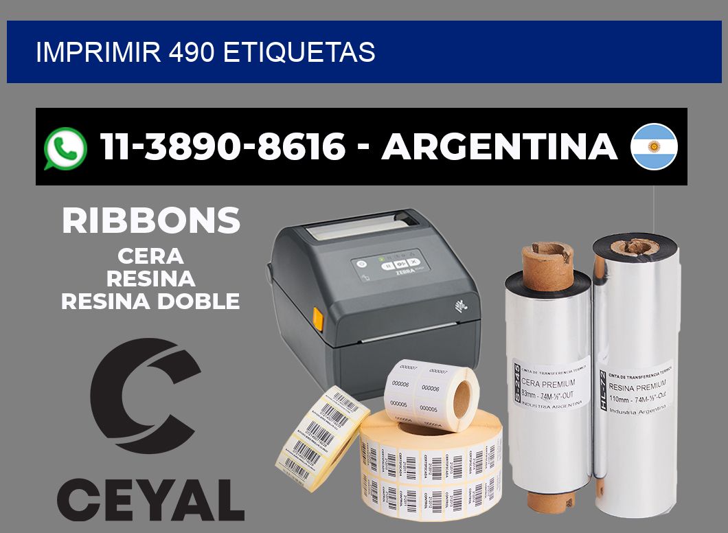 IMPRIMIR 490 ETIQUETAS