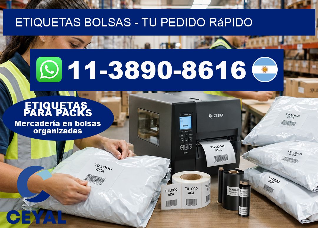 ETIQUETAS BOLSAS - Tu pedido rápido